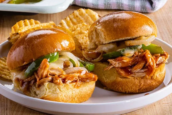 Philly BBQ Chicken Sheet Pan Slider